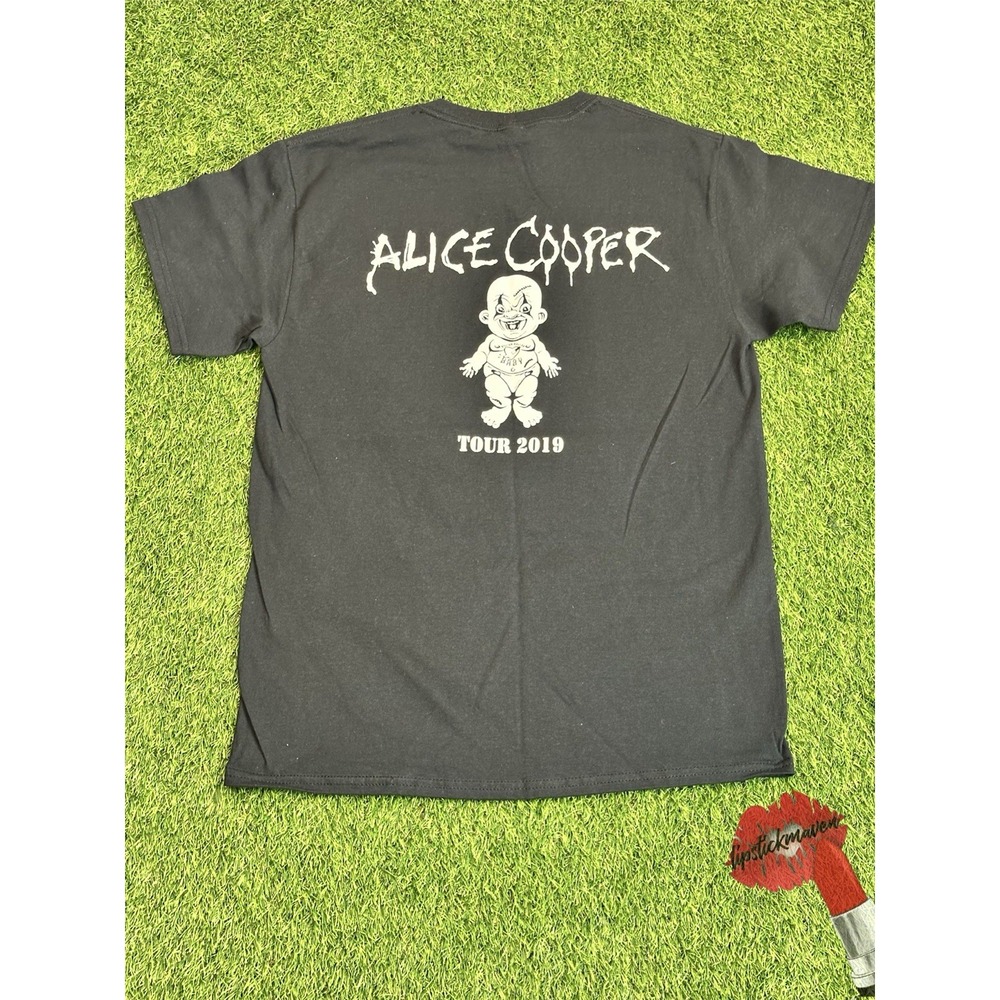 Alice Cooper Concert  T-Shirt Medium Graphic Shirt Tour 2019‎ Black Short Sleeve